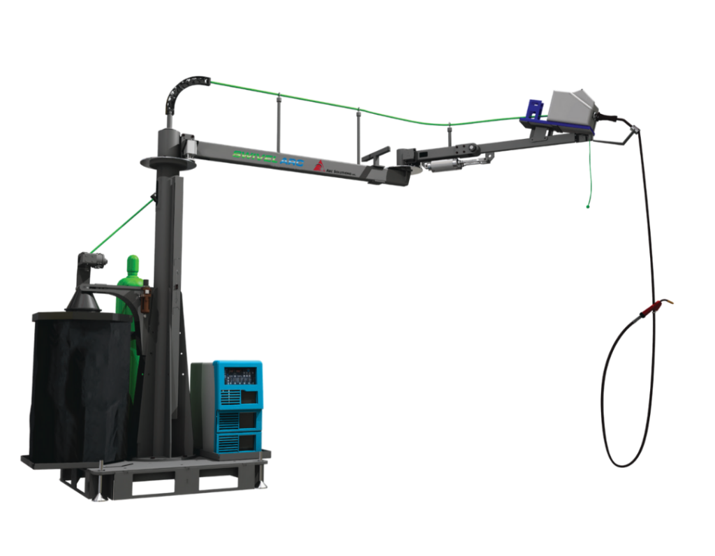 Swivel Arc boom arm system diagram