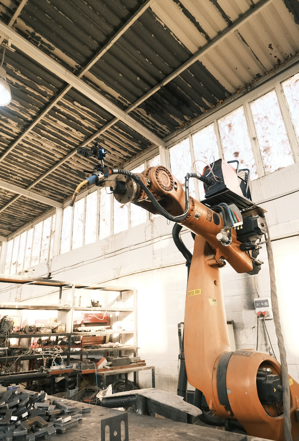 robot working in modern manufacturing